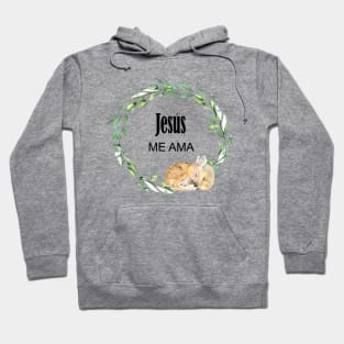 Jesus me ama, spanish bible verse Hoodie